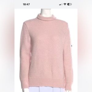 Pink knit turtleneck from Saint James